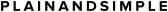 PLAINANDSIMPLE Logo PLAINANDSIMPLE Logo